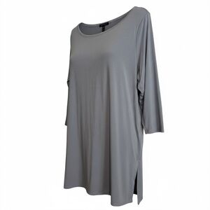 Eileen Fisher Pale Blue 3/4 Sleeve Top size XL
